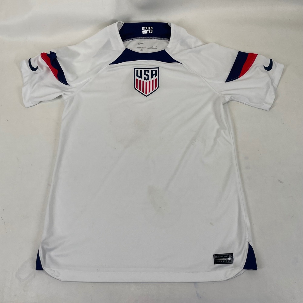 Nike USA National Team Soccer Jersey White Dri-FIT USMNT Men Small FA22 NAG